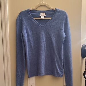 Nicole Miller Soft Blue Cashmere Sweater